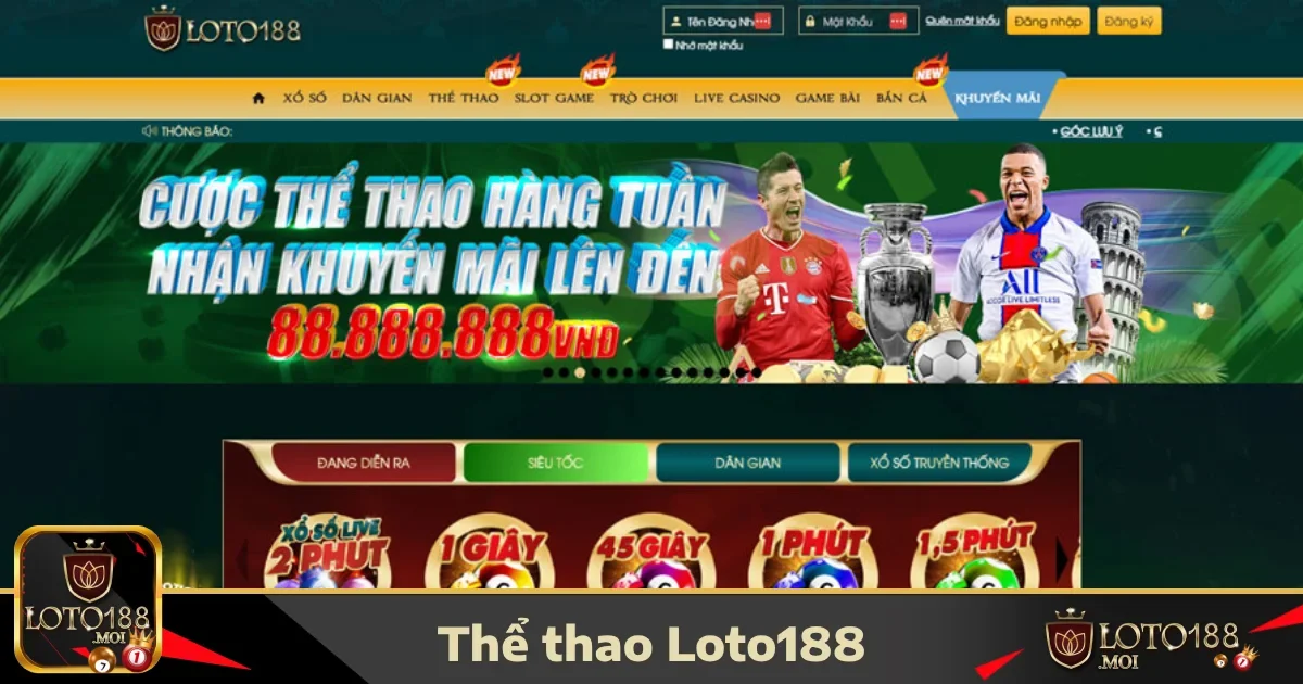 Loto188: Đăng nhập chơi loto188 tặng ngay 88k cho người mới🔥 29 Cá Cược Thể Thao Loto188 – Đa Dạng Môn Thể Thao Với Tỷ Lệ Hấp Dẫn